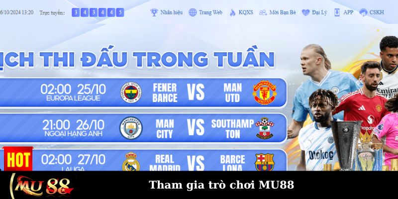 Tham gia trò chơi MU88 đơn giản nhất